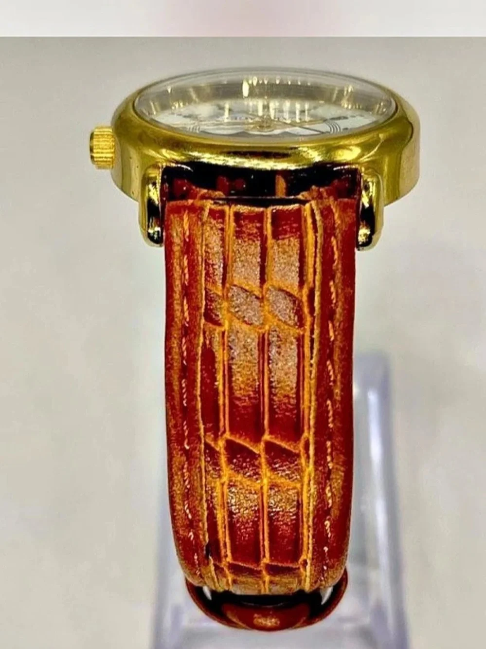 Luxury ^^^ Ladies * Carriage by Timex Carriage Moon Phase Watch Tan / Gold ^^^